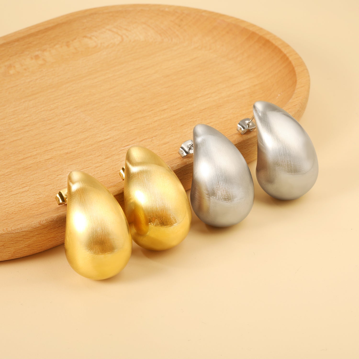 Water Drop Oval Earrings 19.5*32mm asonjewelry